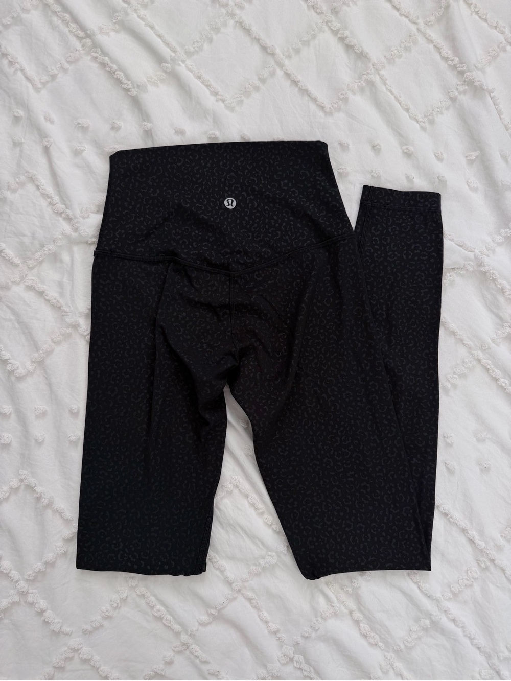Lululemon Align High-Rise 28” Leggings Leopard Emboss Black Size 2